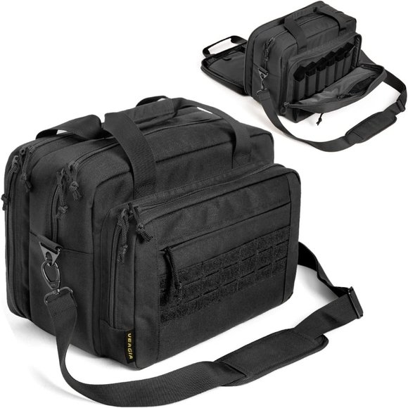 Gun Bag Range Bag Pistol Case Gun Case Magazine Lockable Double Layer Explosion - Picture 1 of 3